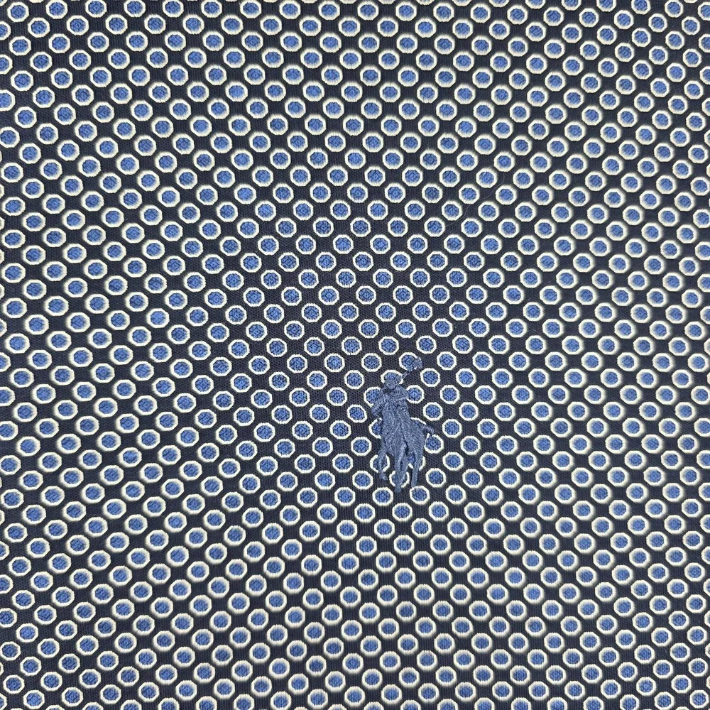 Polo Ralph Lauren Men's XL Blue Geometric Dot AOP Classic Fit Polo Shirt Golf